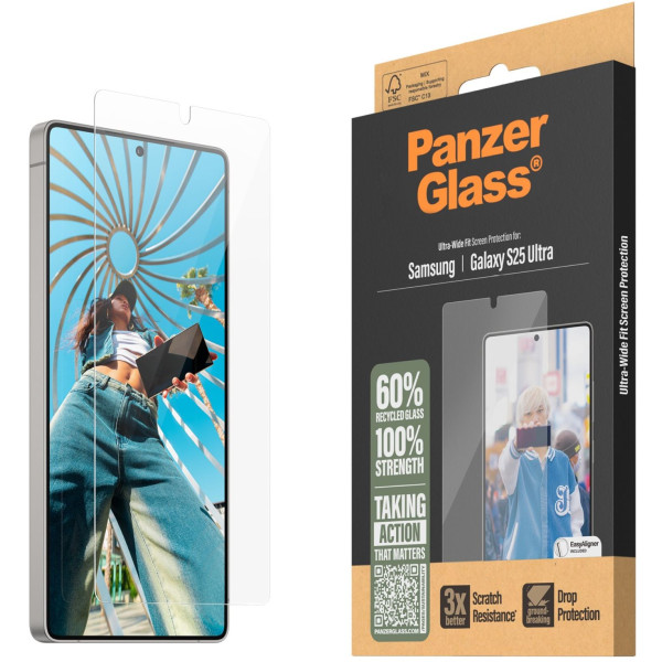 Фото - Захисне скло для смартфону PanzerGlass Samsung Galaxy S25 Ultra | Ultra-Wide Fit (PG_PGRNUWFG38488)