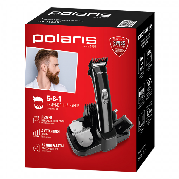 Фото - Машинка для стрижки волос Polaris PHC 3015RC Black