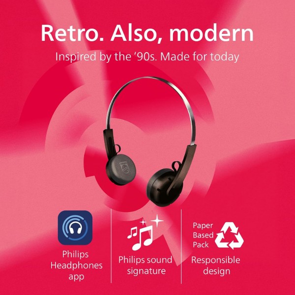 Фото - Наушники накладные беспроводные Philips TAH2000BK/00