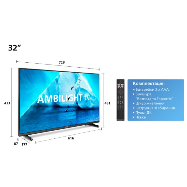 Фото - Телевизор Philips 32PFS6908/12