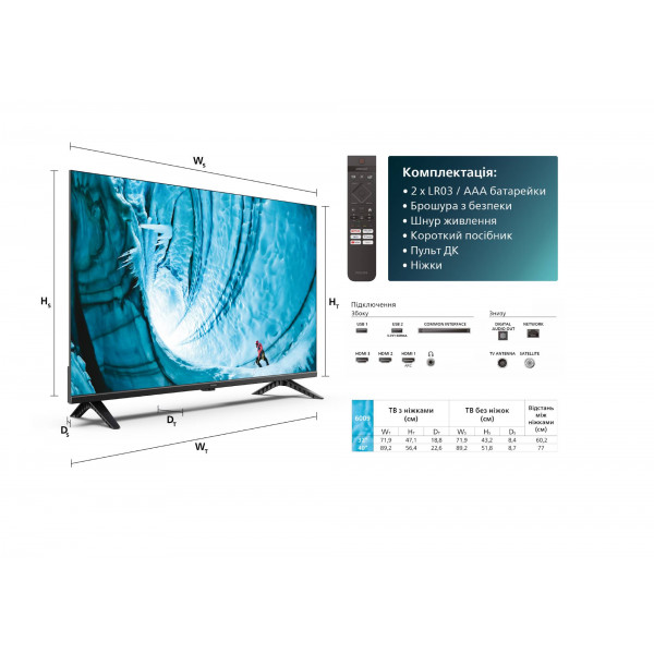 Фото - Телевізор Philips 32PHS6009/12