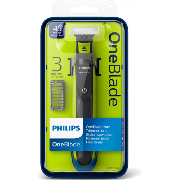 Фото - Тример для вусів і бороди Philips OneBlade QP2520/20