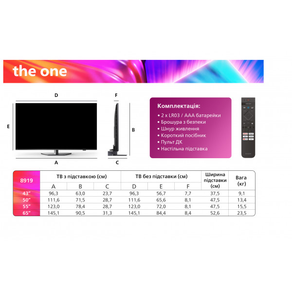 Фото - Телевізор Philips 55PUS8919/12