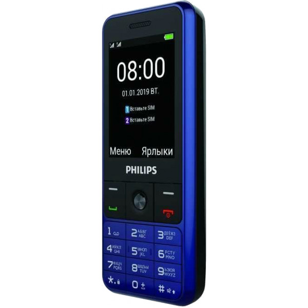 Фото - Мобильный телефон Philips Xenium E182 Dual Sim Blue