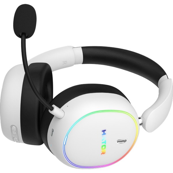 Фото - Гарнітура бездротова ігрова Hator Phoenix 2 Wireless White (ESH41)