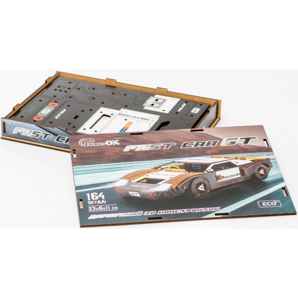 Фото - 3D пазли PuzzleOk "Fast Car GT" 164 дет., поліція (Puz-26916)
