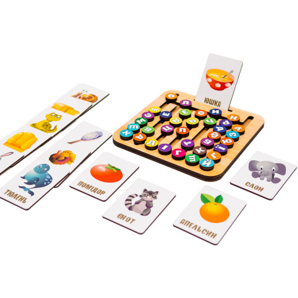 Фото - Настольная игра (до 2 лет) PuzzleOk Деревянная настольная игра монтессори "Азбука Лабиринт" (Puz-72859)