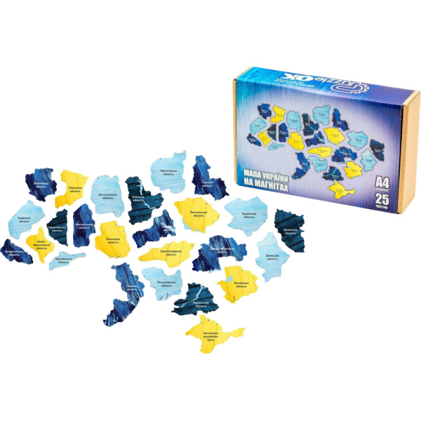 Фото - Пазлы (3-4 года) PuzzleOk Деревянная "Карта Украины" (PuzA4-01350)