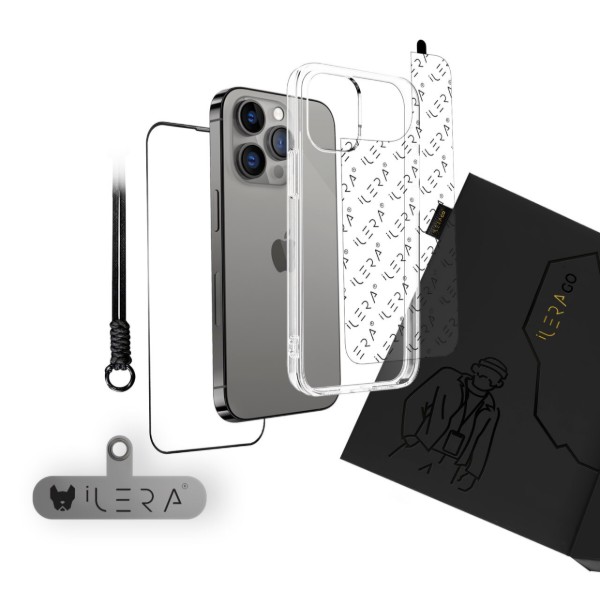 Фото - Чехол для смартфона ILera Go Ice Case with Hand stripe /чехол,стекло,ремень/ iPhone 14 Pro (iLGoHnd14Pr)
