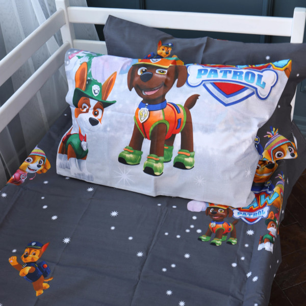 Фото - Наволочка MirSon Ranforce Elite 17-0795 Paw Patrol Winter gray 70х70 (2200011429199)