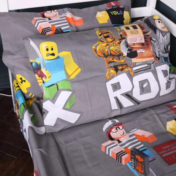Фото - Наволочка MirSon Ranforce Elite 17-0821 Roblox game gray 70х70 (2200011552583) Фото - Наволочка MirSon Ranforce Elite 17-0821 Roblox game gray 70х70 (2200011552583)