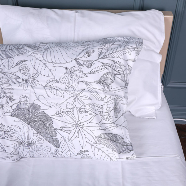 Фото - Наволочка MirSon 22-1427 Leafsong white 50х70 см (2200011246642)