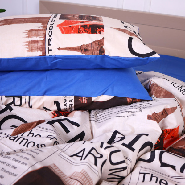 Фото - Наволочка MirSon Ranforce Elite 17-0536 Big Ben 60x60 см (2200004614915)