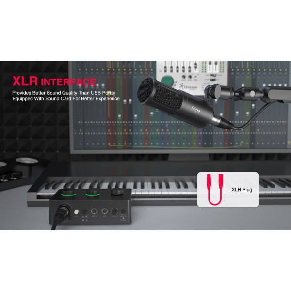 Фото - Микрофон для компьютера проводной Fifine K669D XLR