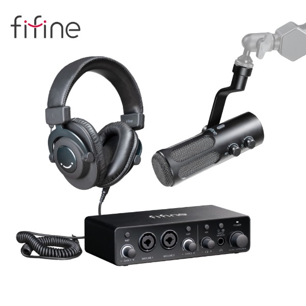 Фото - Микрофон для компьютера проводной Fifine Tank 3 USB/XLR Black