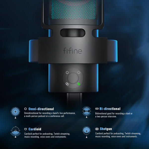 Фото - Мікрофон до комп'ютера Fifine Ampliagame A8 Plus RGB