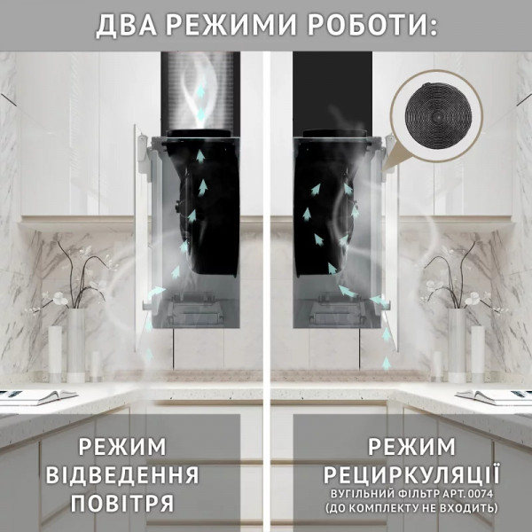 Фото - Витяжка декоративна Perfelli PIANO BIANCA