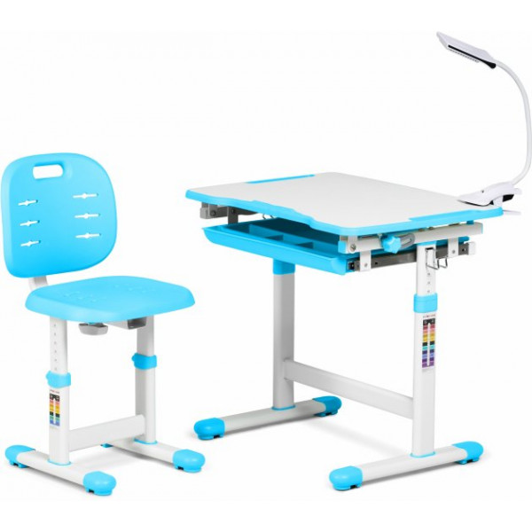 Фото - Комплект меблів шкільний 3 елементи FunDesk Piccolino III Blue