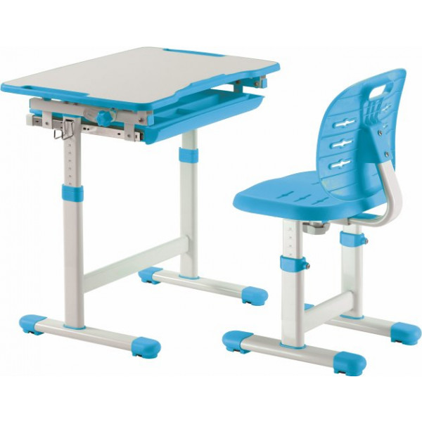 Фото - Комплект меблів шкільний 3 елементи FunDesk Piccolino III Blue