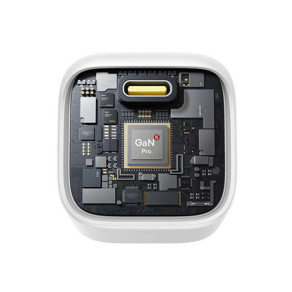 Фото - Мережевий зарядний пристрій Baseus PicoGo GaN Fast Charger 1C 45W EU Moon White (P10176800213-00)