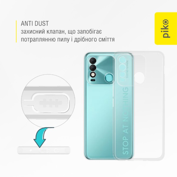 Фото - Чохол для смартфону Piko Anti Dust for Tecno Spark 8 (1283126554704)