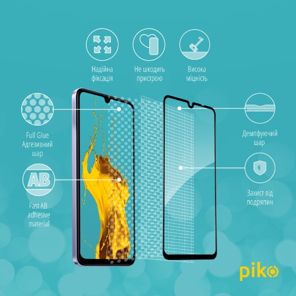 Фото - Захисне скло для смартфону Piko Full glue for Xiaomi Redmi A4 Black (1283126613296)