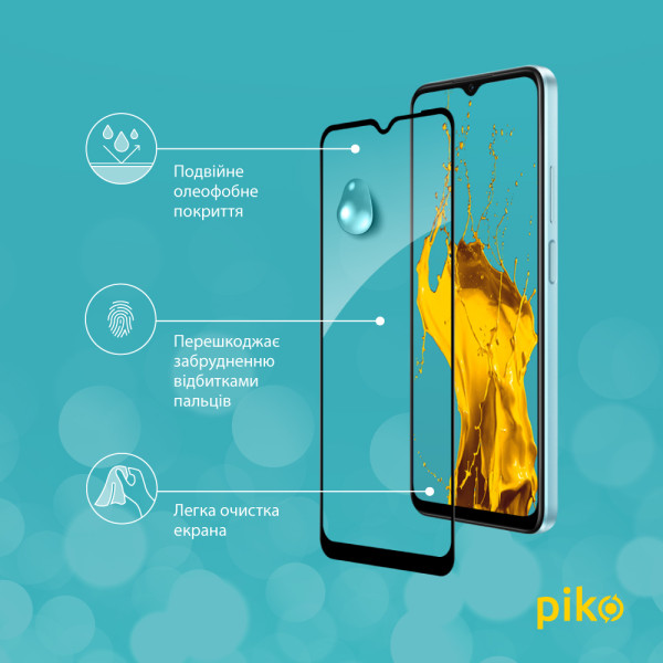 Фото - Защитное стекло для смартфона Piko 9H for Oppo A17k /A15 / A16 / A17 / A18 / A38 4G / A55 5G / A57 / A58 5G / A77 Black (1283126593666)