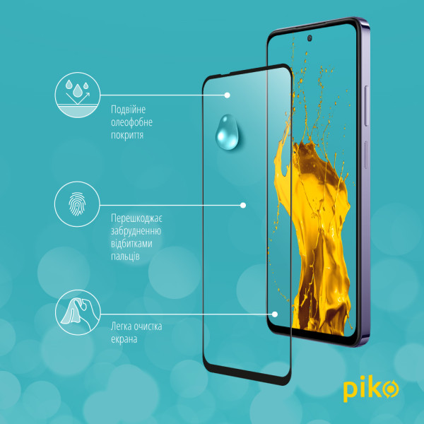 Фото - Защитное стекло для смартфона Piko 9H for Oppo A3 4G / A3x 5G / A80  Black (1283126612800)