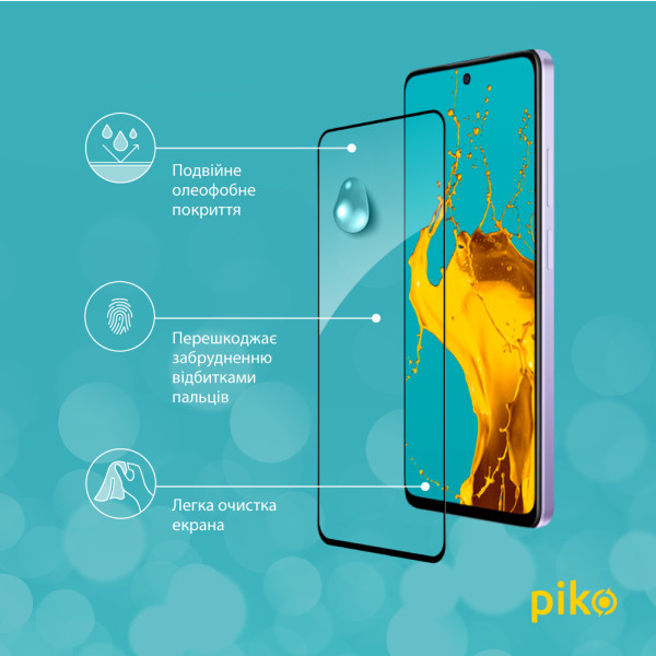 Фото - Захисне скло для смартфону Piko 9H for Oppo A3 5G Black (1283126598654)