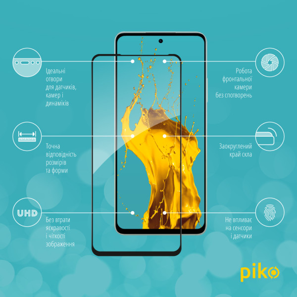 Фото - Защитное стекло для смартфона Piko 9H for Oppo A5 Pro 5G Black (1283126623912)