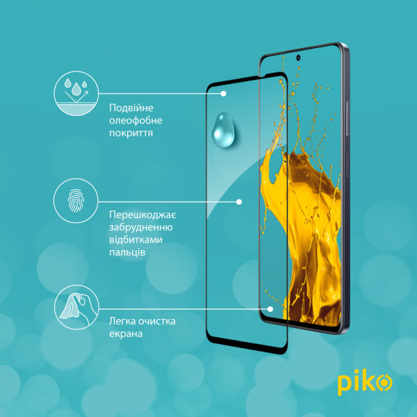 Фото - Захисне скло для смартфону Piko 9H for Realme 13 5G Black (1283126607608)