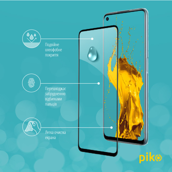 Фото - Защитное стекло для смартфона Piko 9H for Realme 9 Pro Plus Black (1283126542701)