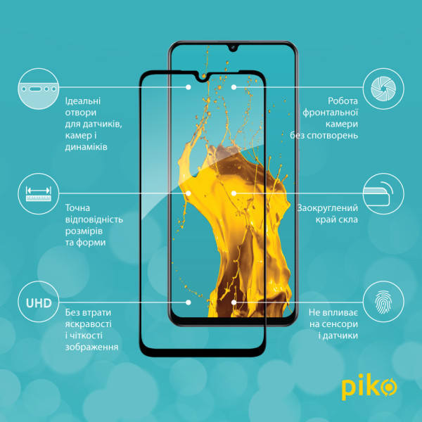 Фото - Захисне скло для смартфону Piko 9H for Realme Note 60 Black (1283126608971)