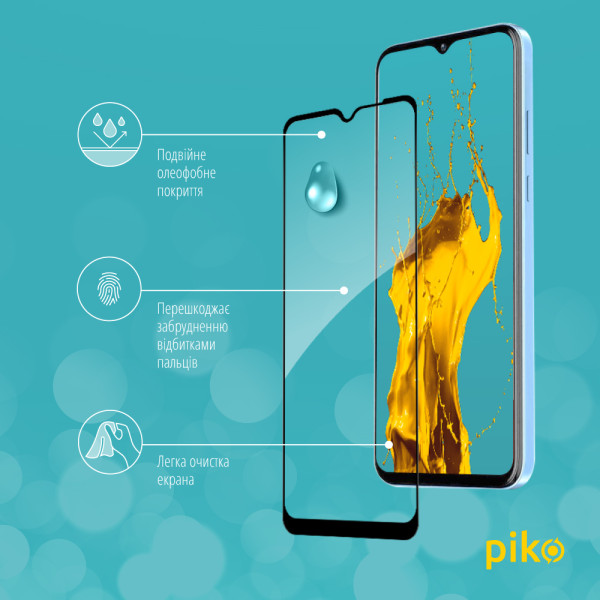 Фото - Защитное стекло для смартфона Piko 9H for ZTE Blade A73 5G Black (1283126620775)