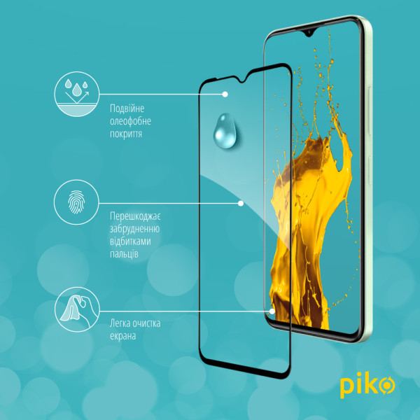 Фото - Защитное стекло для смартфона Piko 9H for ZTE Blade V50 Design Black (1283126620713)