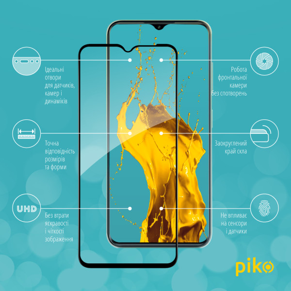 Фото - Защитное стекло для смартфона Piko 9H for ZTE Blade V50 Design Black (1283126620713)