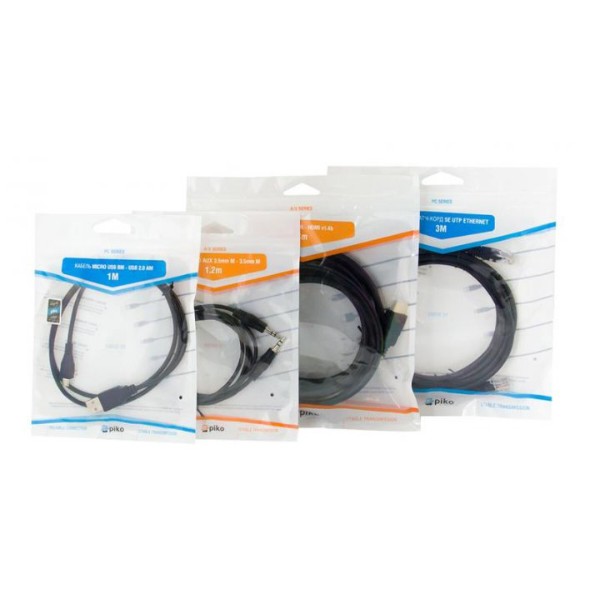 Фото - Кабель патч-корд Piko CAT5e UTP Ethernet RJ45 2 m Black (1283126474040)