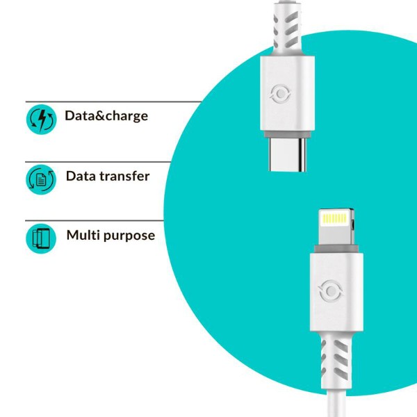 Фото - Кабель Piko CB-TT11 USB Type-C-Lightning 1.2m White (1283126504037)