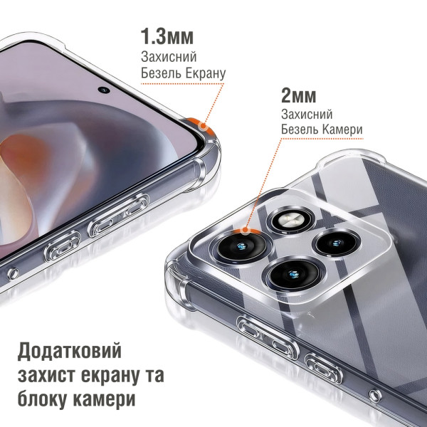 Фото - Чохол для смартфону Piko TPU Shockproof for Motorola Moto G86 Power Light (1283126632969)