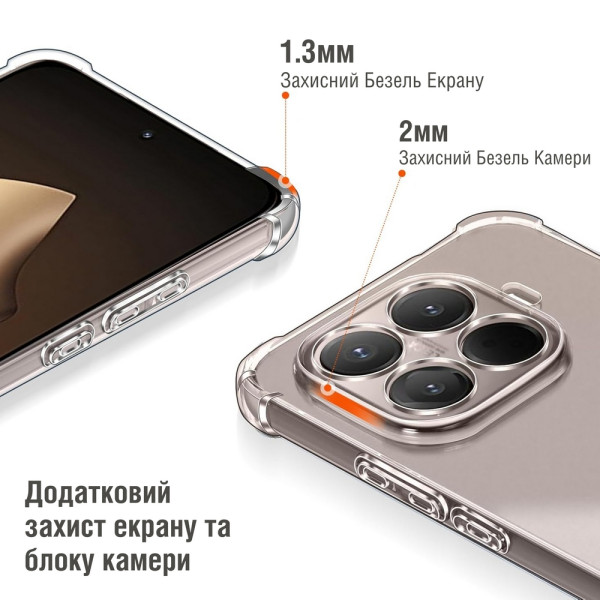 Фото - Чехол для смартфона Piko TPU Shockproof for Xiaomi 15T Transparent (1283126633027)