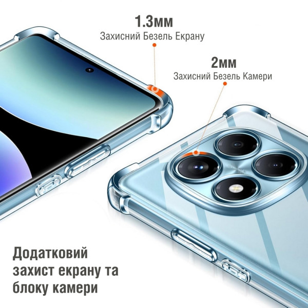 Фото - Чохол для смартфону Piko TPU Shockproof for Xiaomi Redmi Note 15 Transparent (1283126633065)