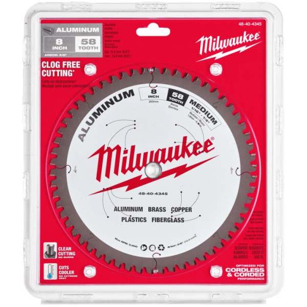 Фото - Диск пильний Milwaukee 203х5/8" 2.4 мм (48404345)