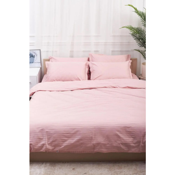 Фото - Підковдра двоспальна євро Moon&Star Satin Stripe Stripe Pink 200x220 см (MS-870000458)