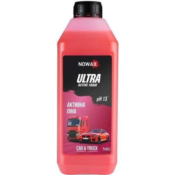 Фото - Пена для мойки авто NOWAX ULTRA ACTIVE FOAM 1 л 1:150 ;1:90 (NX01181)