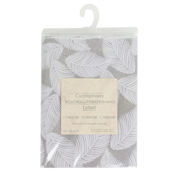 Фото - Скатерть квадратная Lefard Pineto gris 140х140 см (715-310)