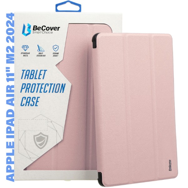 Фото - Чехол для планшета Becover Soft Edge с креплением Apple Pencil для Apple iPad Air 11" M2/M3 (2024/2025) Pink (711431)