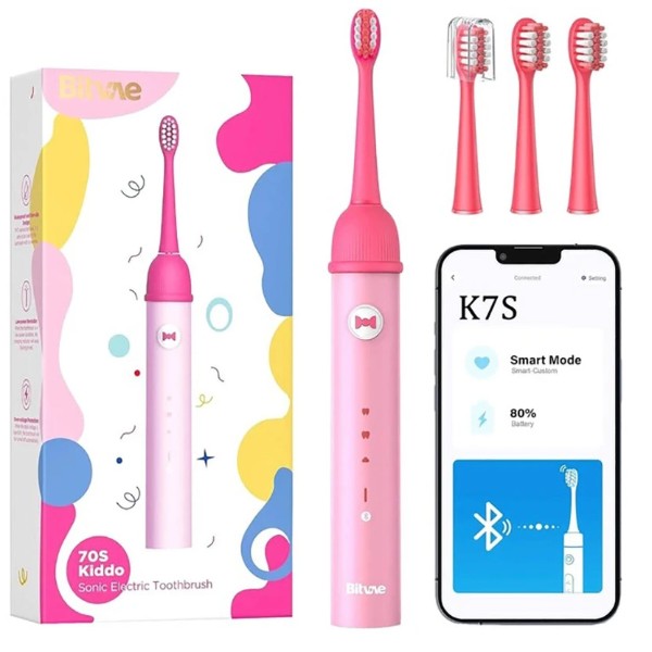 Фото - Зубна щітка електрична Bitvae Smart K7S Kids Pink (K7S-p) Фото - Зубна щітка електрична Bitvae Smart K7S Kids Pink (K7S-p)