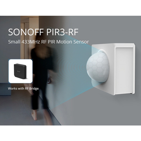 Фото - Бездротовий датчик руху Sonoff PIR3-RF