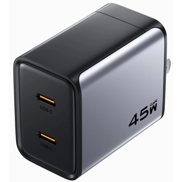 Фото - Сетевое зарядное устройство Pisen BOLT Utility 45W 2-Port GaN Fast Charger(EU) (TP-C65)