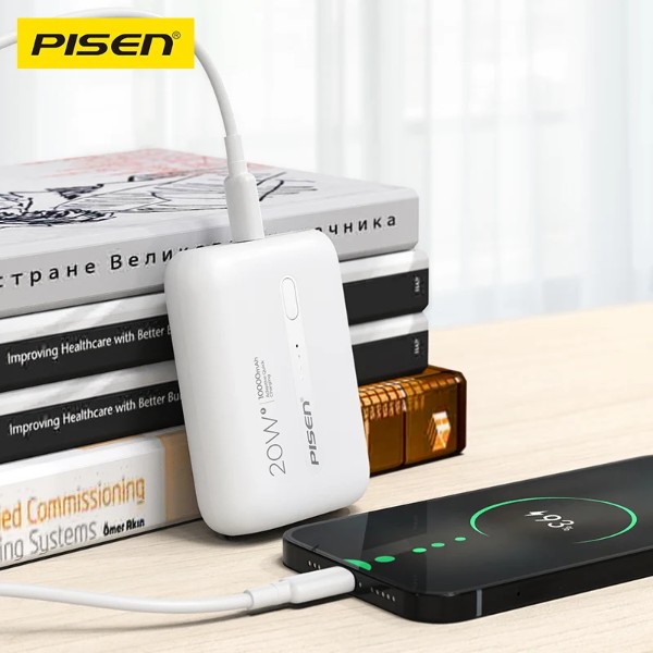 Фото - Батарея мобільна Pisen Power Tiny 20W Mini 10000mAh Black (TS-D304)